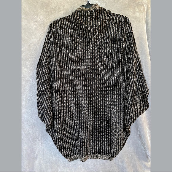 🎉M. Rena Cocoon Sweater, OS, Black/Brown - Picture 4 of 5